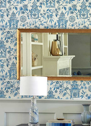 Helaine Wallpaper, Cocolea Natty & Polly, Royal Blue, Per roll (52 cm × 10 m),