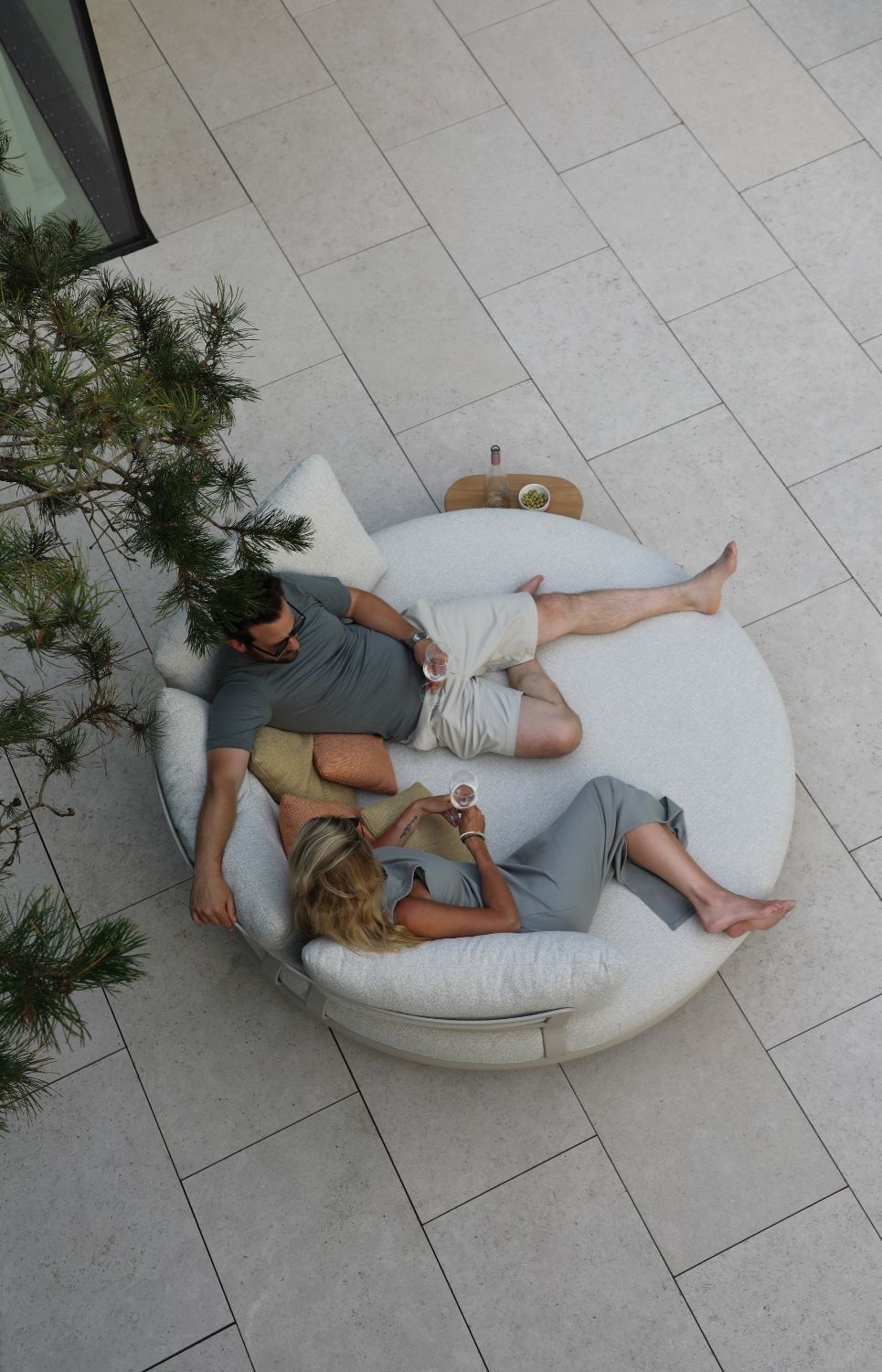 Alani Outdoor Daybed – Sandstone & Mocha, Satara, , ,