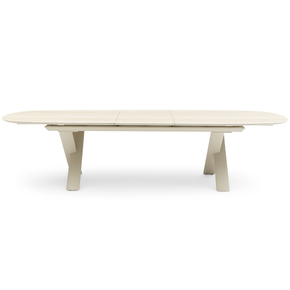 Alba Outdoor Extension Dining Table – Mocha by Satara – view 2