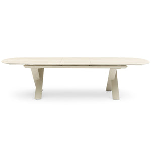 Alba Outdoor Extension Dining Table – Mocha by Satara – view 2