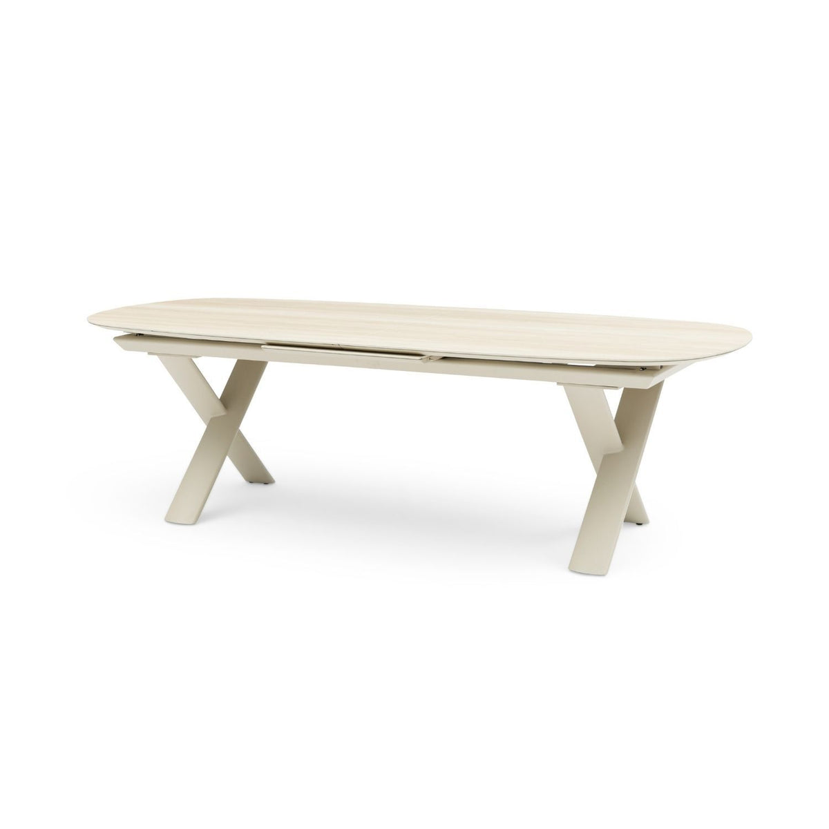 Alba Outdoor Extension Dining Table – Mocha by Satara – view 4