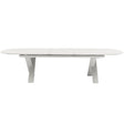 Alba Outdoor Extension Dining Table – White by Satara