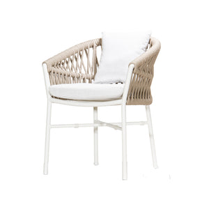 Marco Dining Table + Mila Armchair - White, Cocolea, , ,