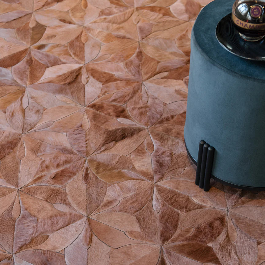 Flores Rectangle Rug - Pink Clay, , Cocolea, , ,