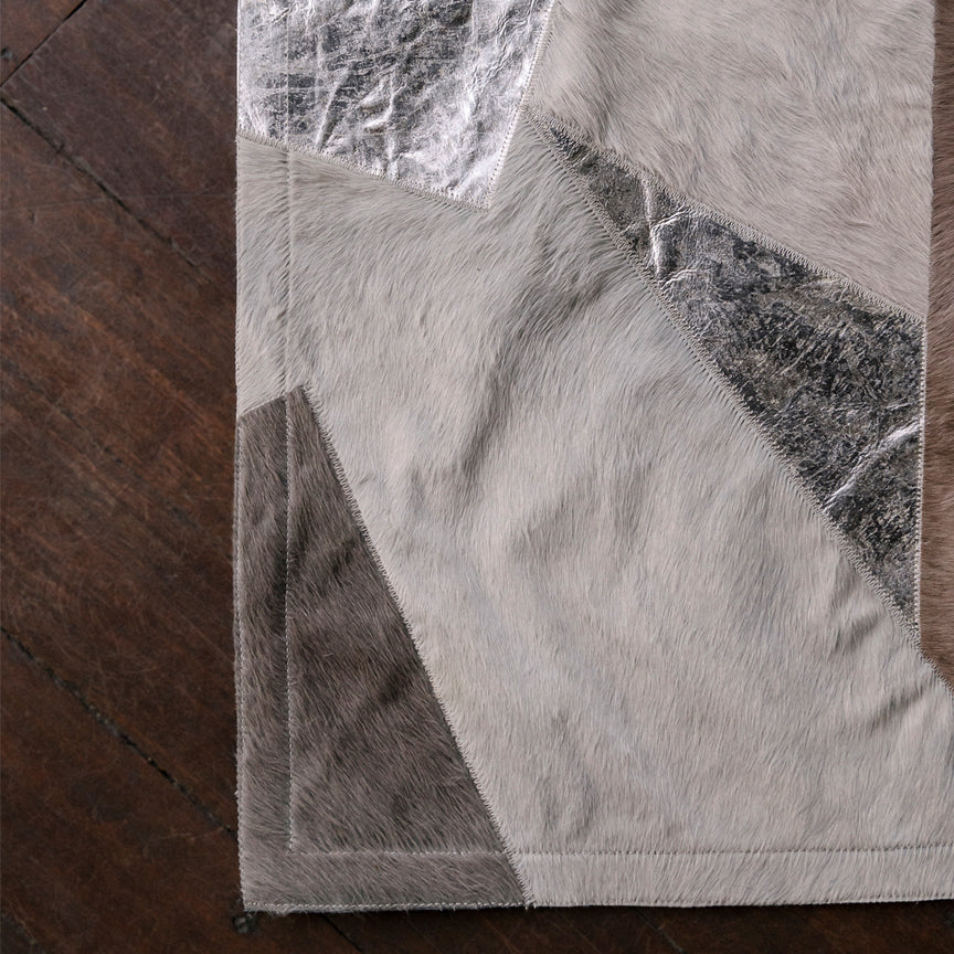 Fragments Rectangle Rug - Silver, Cocolea, , ,