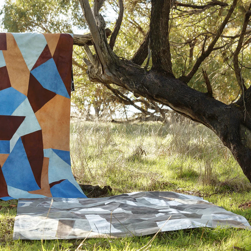 Fragments Rectangle Rug - Silver, Cocolea, , ,