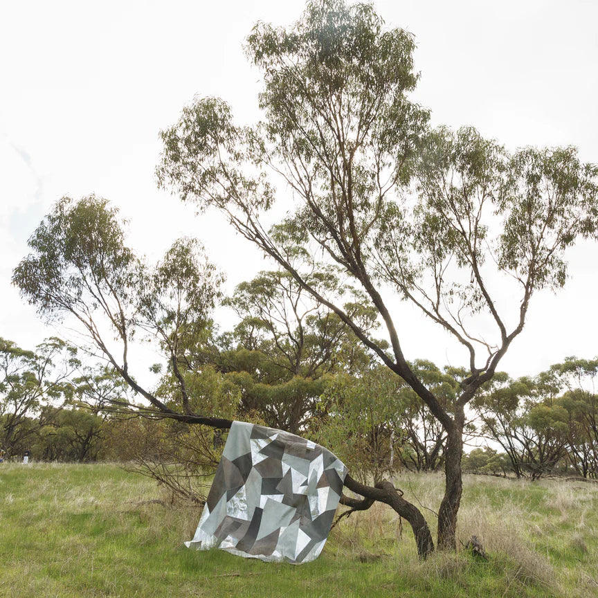 Fragments Rectangle Rug - Silver, Cocolea, , ,