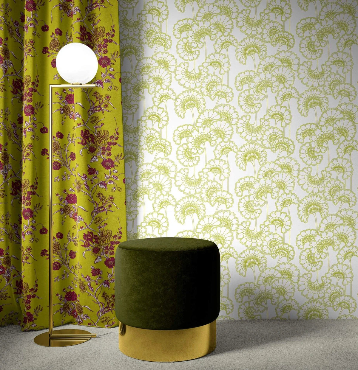 Japanese Floral Wallpaper, Cocolea Natty & Polly, , ,