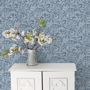 Oriental Toile Wallpaper, Cocolea Natty & Polly, , ,