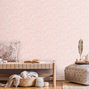 Oriental Toile Wallpaper, Cocolea Natty & Polly, , ,