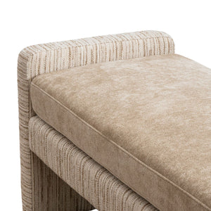 Harris Upholstered Bench – Almond & Oxford Tan, Satara, , ,