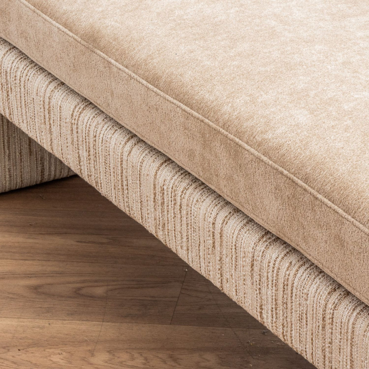 Harris Upholstered Bench – Almond & Oxford Tan, Satara, , ,