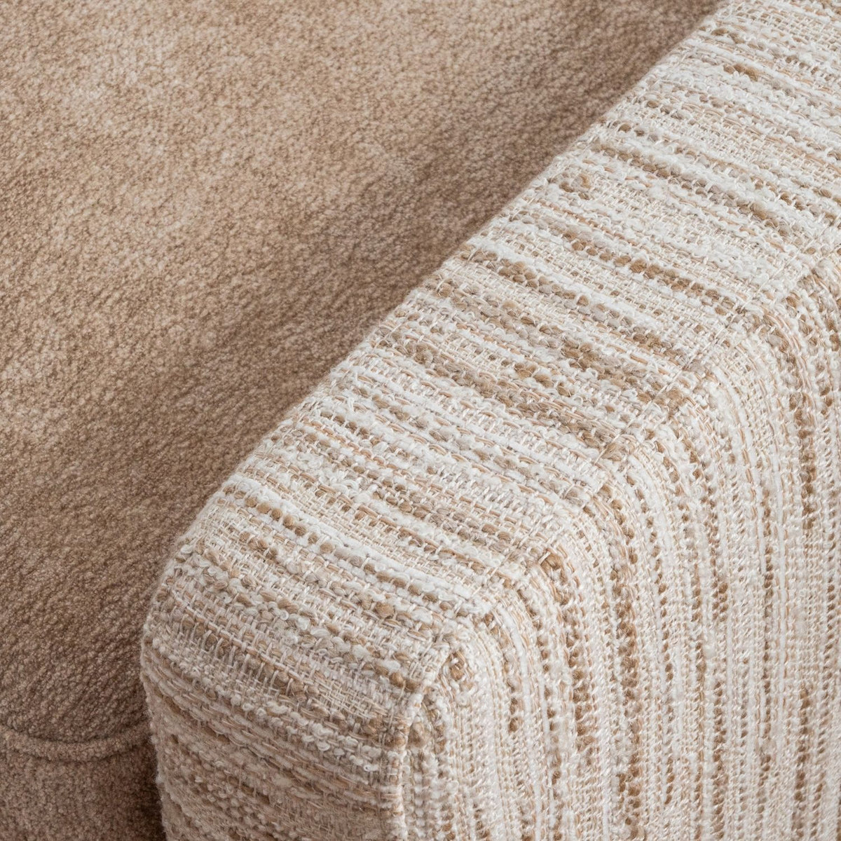 Harris Upholstered Bench – Almond & Oxford Tan, Satara, , ,