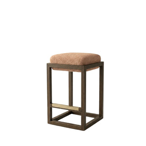 Lucia Bar Stool – Maja Fawn/Coal Oak by Satara
