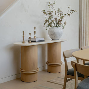 Marbella Marble Console Table, Satara, , ,