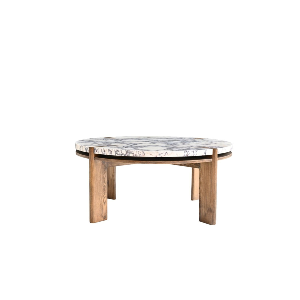 Bruna Coffee Table – Calcutta Marble & Saddle Oak, Satara, , ,