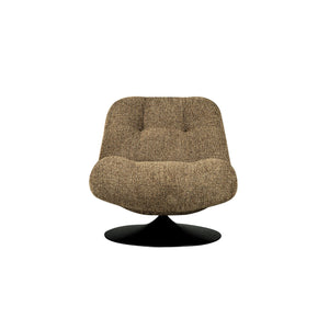 Arnie Swivel Chair – Milan Berber Brown by Satara – view 3