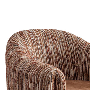 Vivien Lounge Chair – Cashew & Chipmunk, Satara, , ,