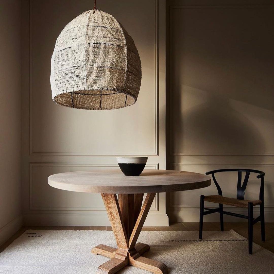 Palu Handwoven Cotton Pendant Shade – Extra Large, Satara, , ,