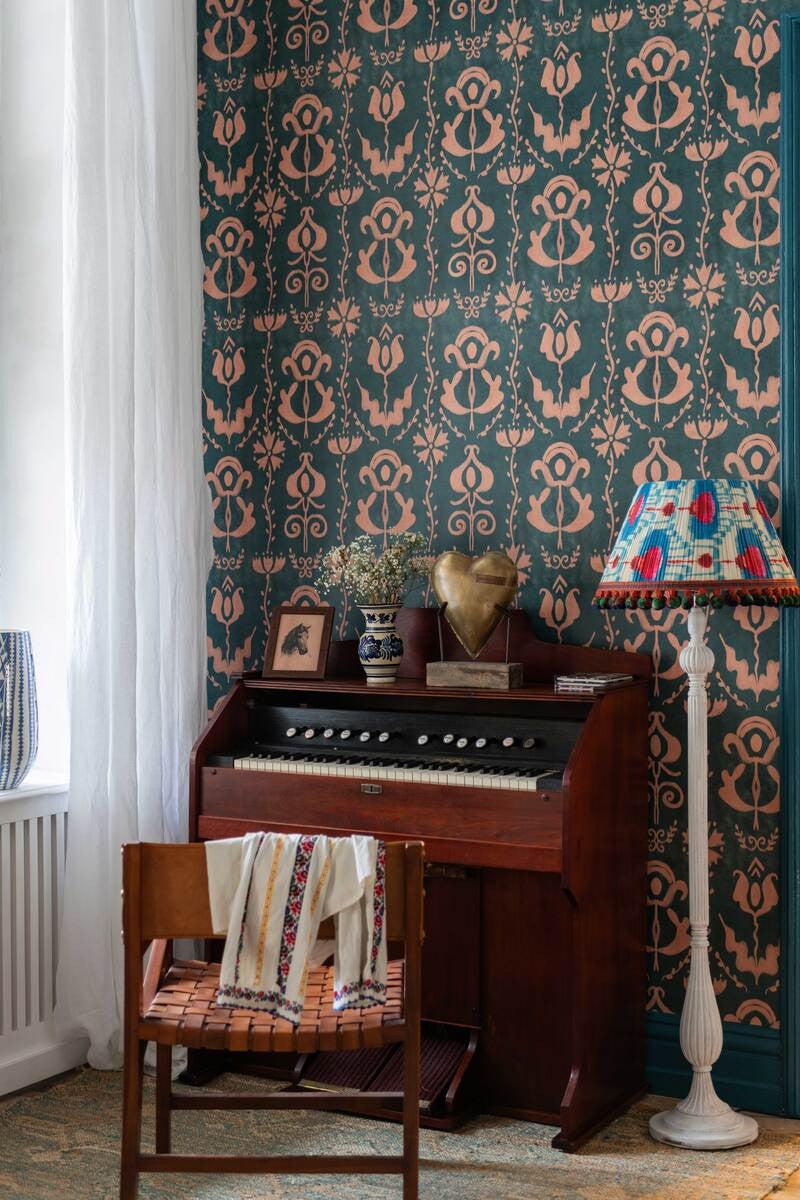 Grandma's Stencil Wallpaper, Cocolea Natty & Polly, , ,