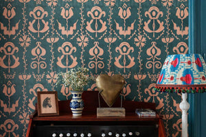 Grandma's Stencil Wallpaper, Cocolea Natty & Polly, , ,