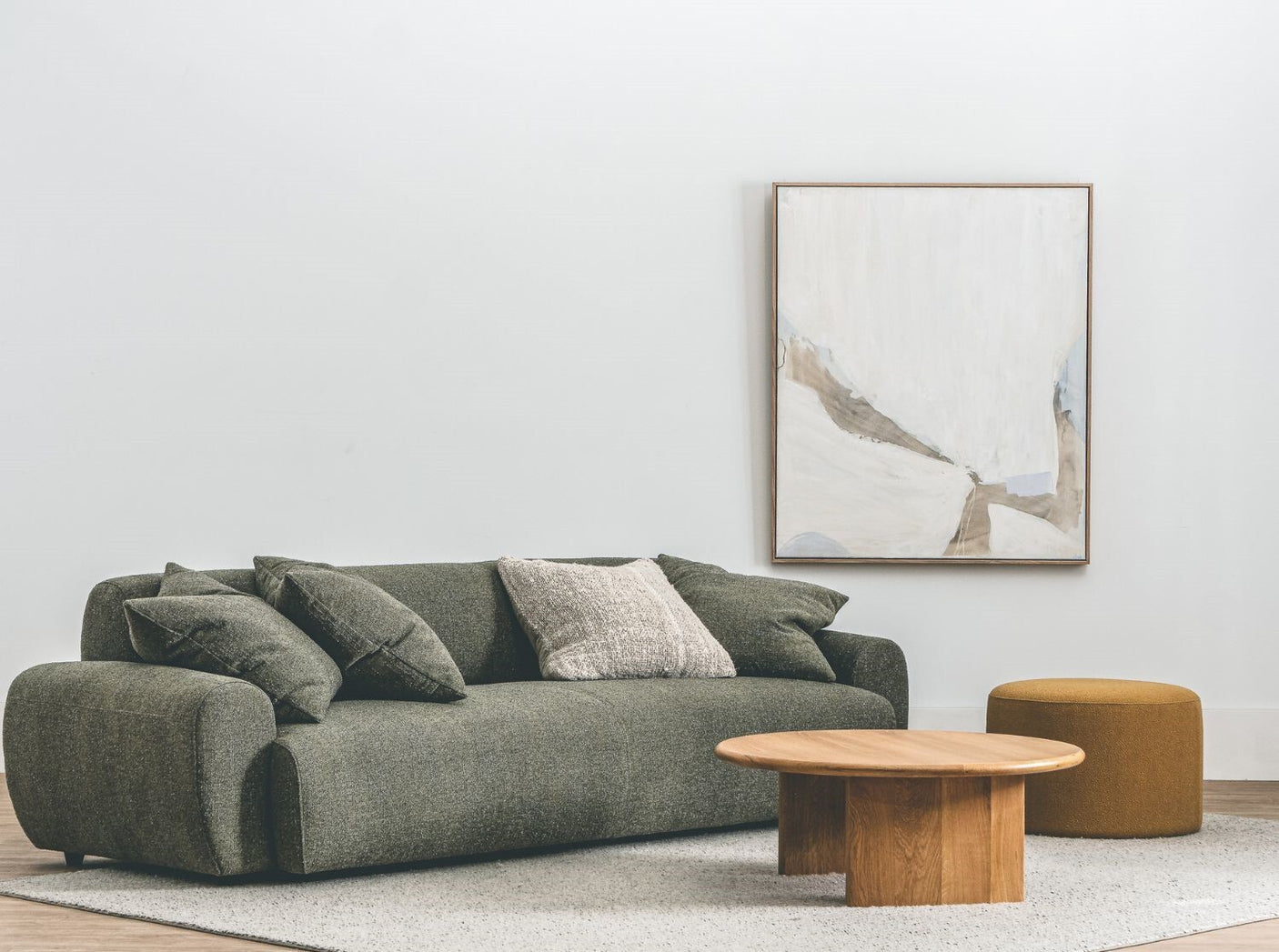 Marlow Sofa w/arms - Narla Angora Cocolea