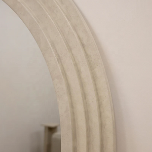 Monaco Arched Travertine Mirror - optional LED lighting, Cocolea, , ,