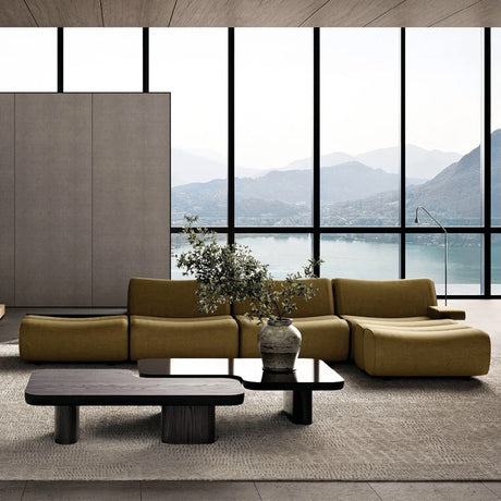 Largo Modular Sectional Curved Lounge Sofa — Italian-Inspired, Cocolea, , ,