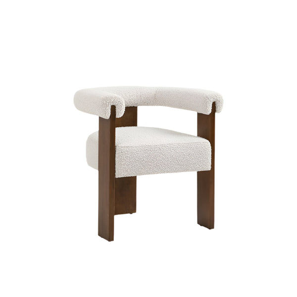 Capella Solid Ash Wood Curved Back Armchair