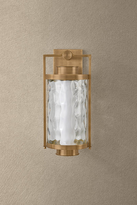 Haddock Exterior Wall Sconce in Patina Brass, Troy Lighting, , ,