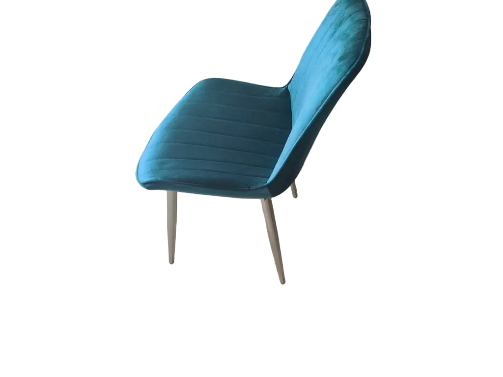 Excess Warehouse stock! Electra Teal Velvet Dining Chairs SALE!!! LAST 8 available, Cocolea, , ,