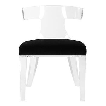 Cambridge Lucite Acrylic T-type Backrest Dining Chair - CUSTOMISE, Cocolea, , ,