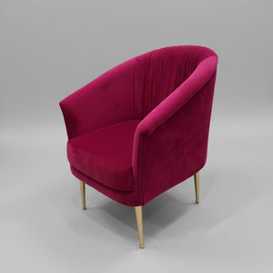 Gatsby Pleated Mulberry Armchair, Cocolea, , ,