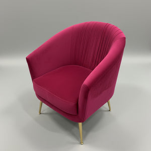 Gatsby Pleated Mulberry Armchair, Cocolea, , ,