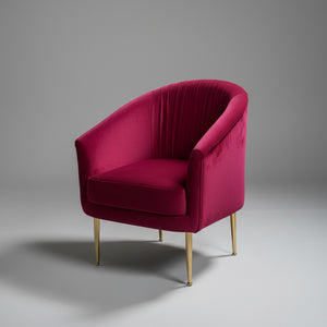 Gatsby Pleated Mulberry Armchair, Cocolea, , ,