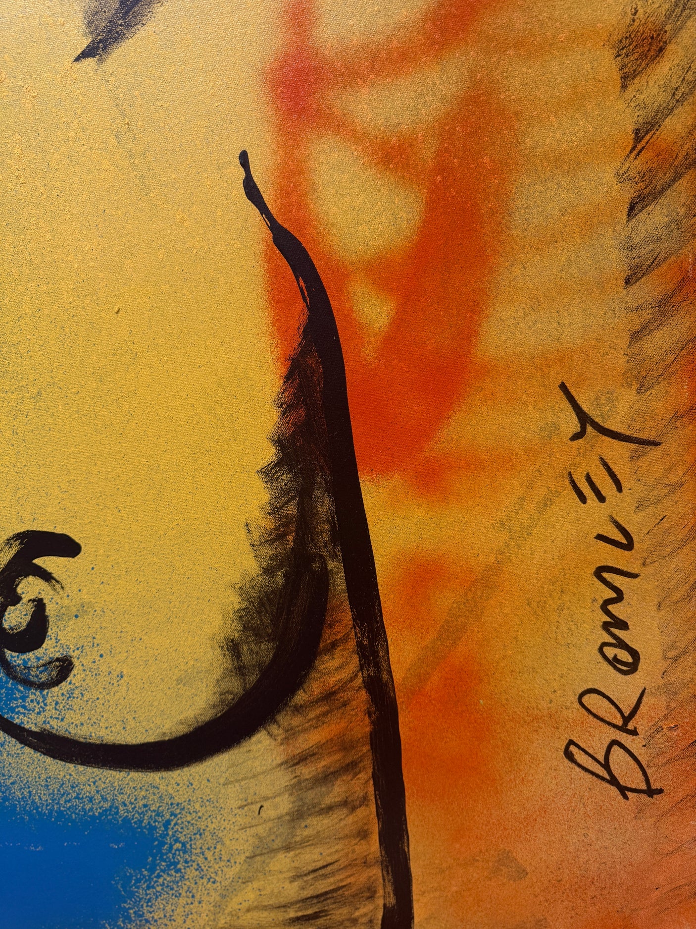 ‘Hilary’ Nude Acrylic and Oil on Silver Leaf Metal gilding on Canvas (Original Artwork David Bromley), David Bromley, , ,