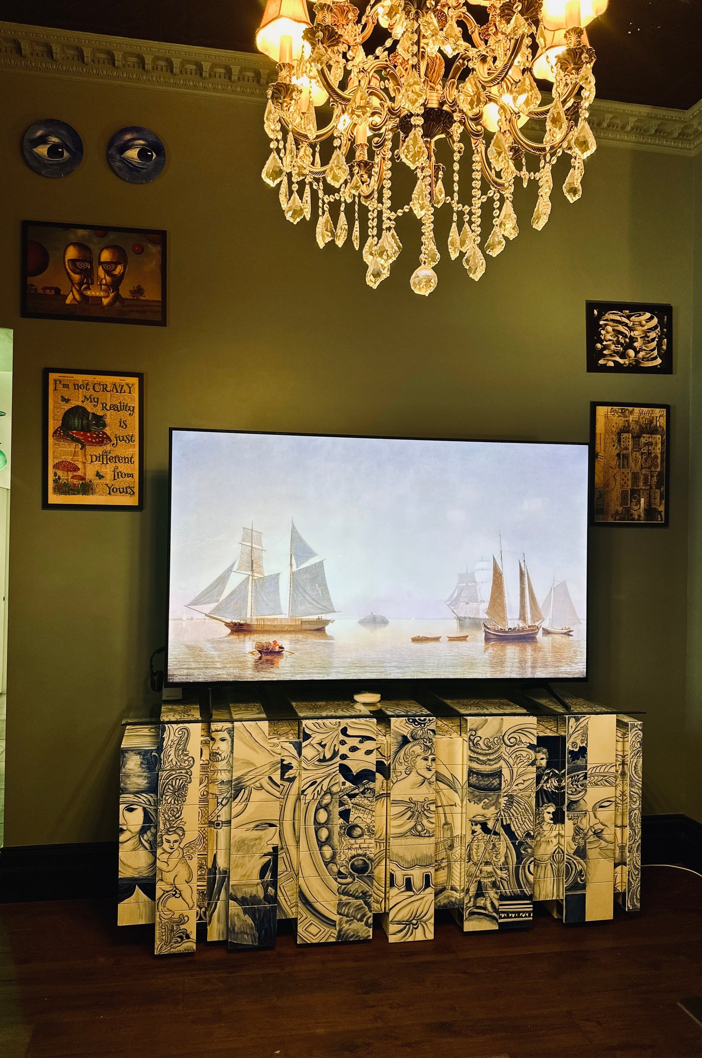 Heritage Blue Sideboard / Entertainment Unit, Cocolea, , ,