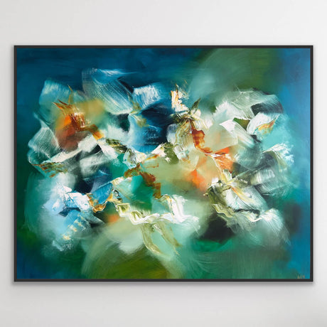 Lone Flower framed canvas print by Catherine Hiller at Cocolea