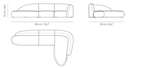 Beluga Belt Curved Modular Sofa, Cocolea, , ,