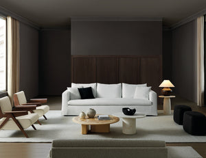 Lumiere White Slip Cover Sofa, Cocolea, , ,