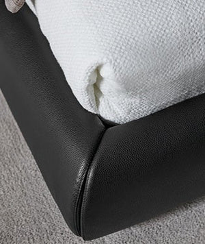 Tribeca Black Leather Bed, Cocolea, , ,