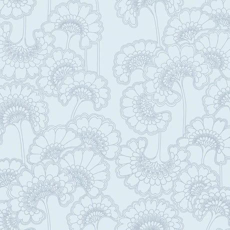 Japanese Floral Wallpaper, Cocolea Natty & Polly, Antarctic, Per roll (61.5 cm × 10 m),