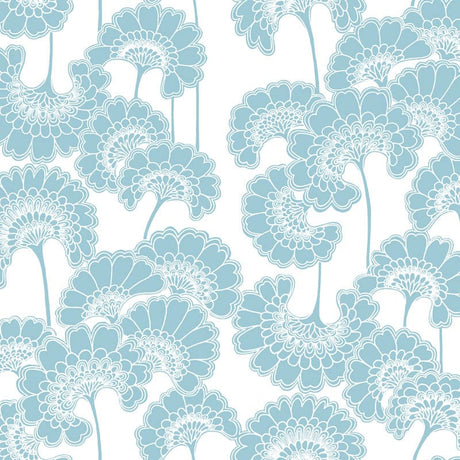 Japanese Floral Wallpaper, Cocolea Natty & Polly, Dolphin, Per roll (61.5 cm × 10 m),