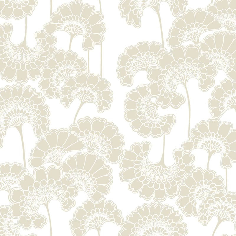Japanese Floral Wallpaper, Cocolea Natty & Polly, Page, Per roll (61.5 cm × 10 m),