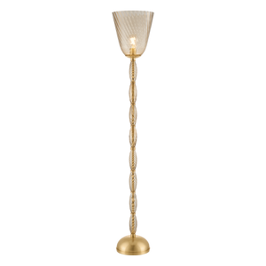 Bleecker Floor Lamp by Hudson Valley Lighting in Aged Brass