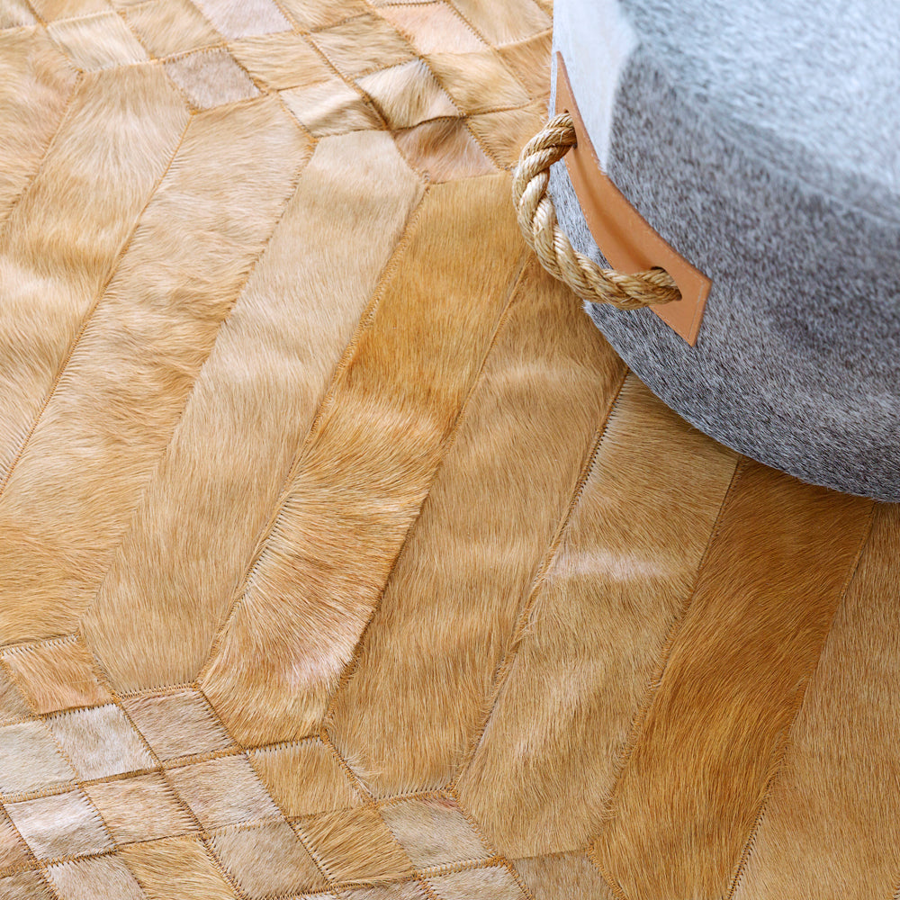 Largo Cognac Art Hide Rug, Cocolea, , ,