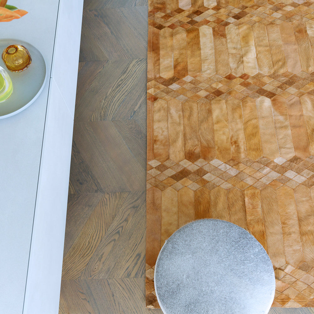 Largo Cognac Art Hide Rug, Cocolea, , ,