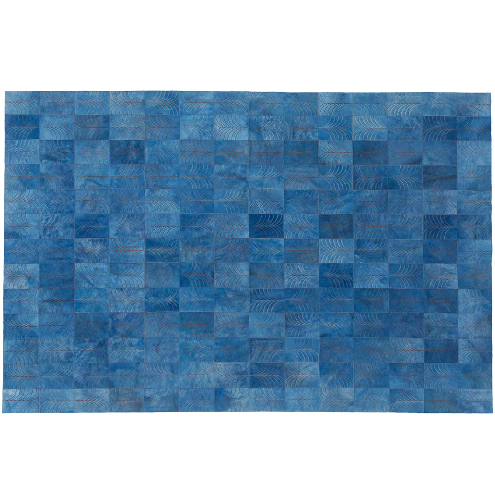 Las Palmas Denim Art Hide Rug, Cocolea, , ,