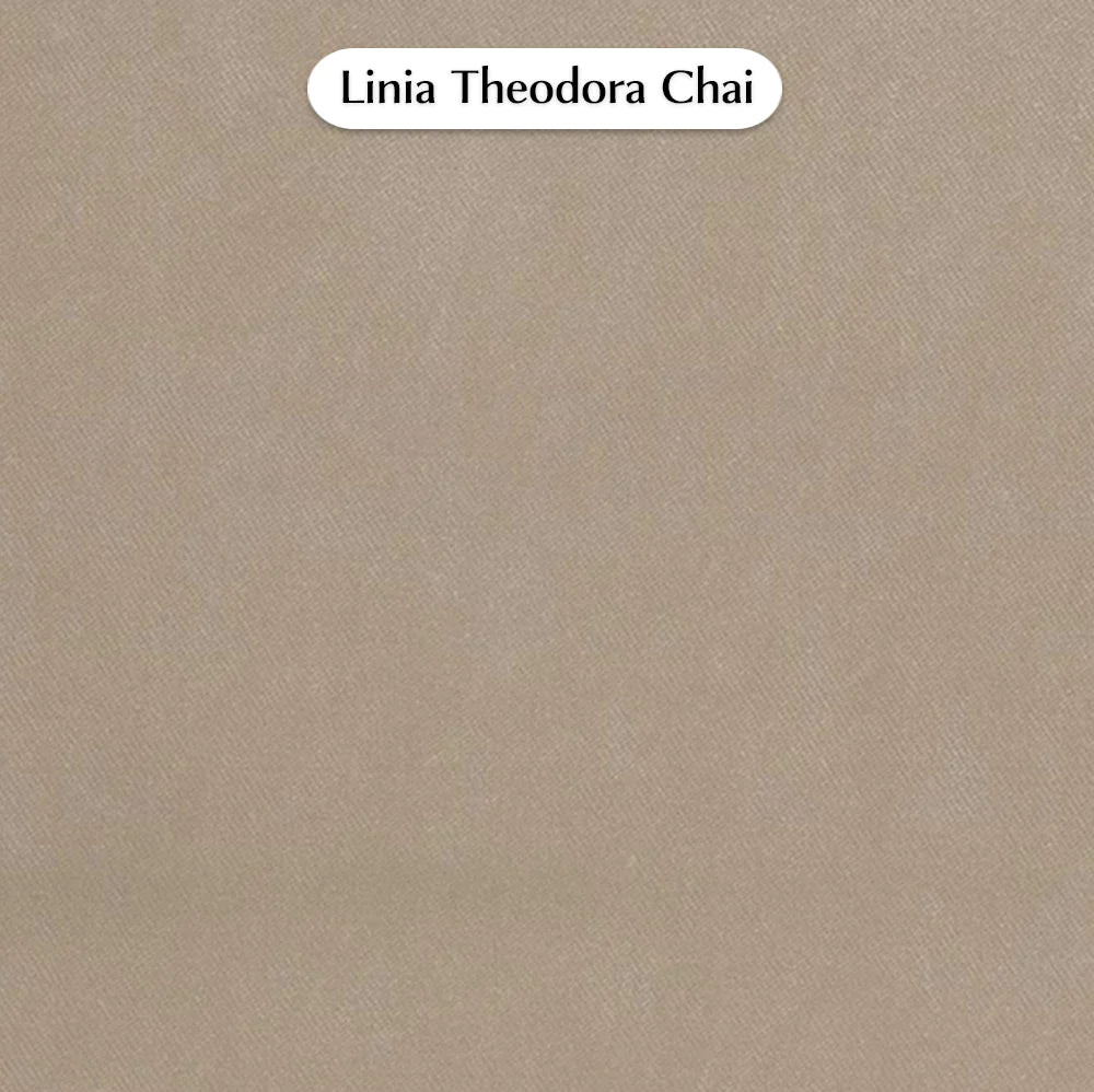Trend Foot Stool with Theodora, Cocolea, Chai, Chrome,