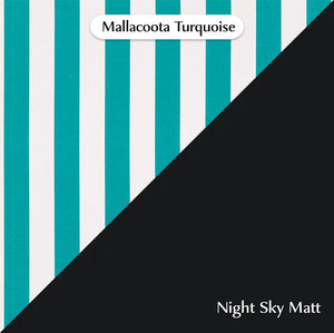 Outdoor Trend Foot Stool - Mallacoota, Cocolea, Powder Coat - Night Sky - Matt, Turquoise,